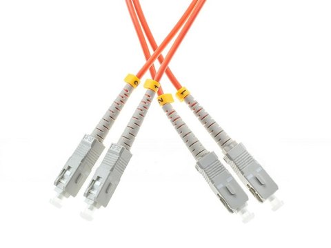 PATCHCORD ŚWIATŁOWODOWY MM SC/UPC-SC/UPC DUPLEX OM2 2m