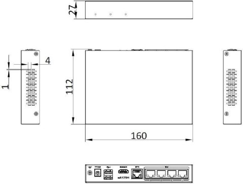 Rejestrator IP Hilook by Hikvision 4 kanałowy 4MP SSD-NVR-4MP/4P (1T) Rejestrator IP Hilook by Hikvision 4 kanałowy 4MP SSD-NVR-4MP/4P (1T)