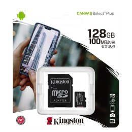 Karta pamięci microSD Kingston Canvas Select Plus microSDXC C10 UHS-I 128GB