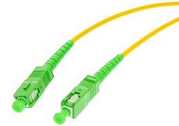 PATCHCORD ŚWIATŁOWODOWY SM 1M SIMPLEX 9/125, SC/APC-SC/APC 3MM