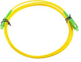 PATCHCORD ŚWIATŁOWODOWY SM 2M SIMPLEX 9/125, SC/APC-SC/APC 3MM