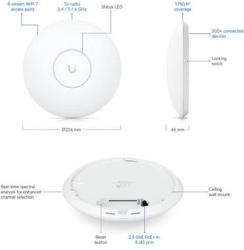 UBIQUITI UNIFI U7 PRO Max (U7-PRO-MAX) UBIQUITI UNIFI U7 PRO Max (U7-PRO-MAX)