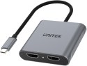 Unitek V1404B Adapter USB-C na 2x HDMI 4K MST