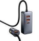 ŁADOWARKA SAMOCHODOWA NA PRZEWODZIE Baseus Share Together 120W 3A 3x USB-A 1x USB-C PD 20W QC 3.0