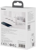 ŁADOWARKA SIECIOWA Baseus Compact Quick Charger CCXJ-B02 20W 1x USB-A 1x USB-C PD 3.0 QC 3.0 BIAŁA