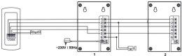 DOMOFON ''EURA'' ADP-51A3 ''DIFESA'' - 1-rodzinny, 2 unifony, interkom, grafit